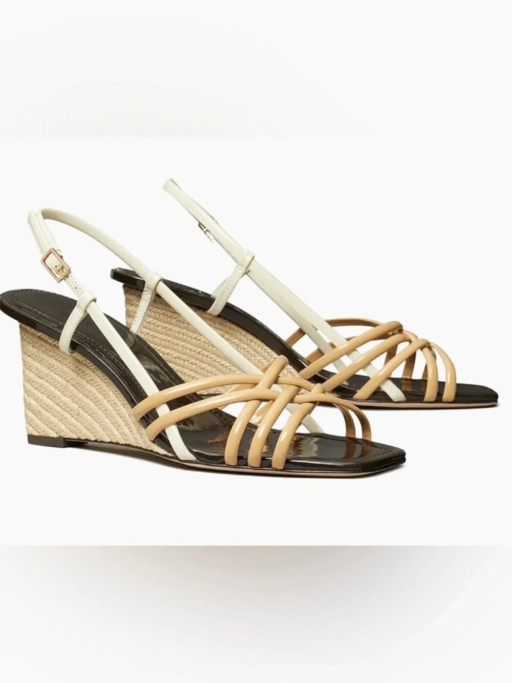 Tory Burch Multi Strap 75MM Wedge Sandals